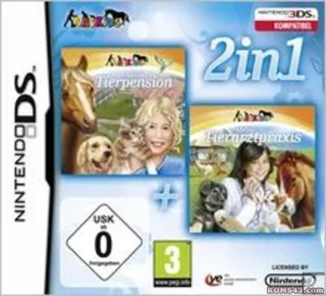 2 in 1 - My Pet Hotel 2 + My Vet Practice - In the Country (Europe) (Fr,De) box cover front